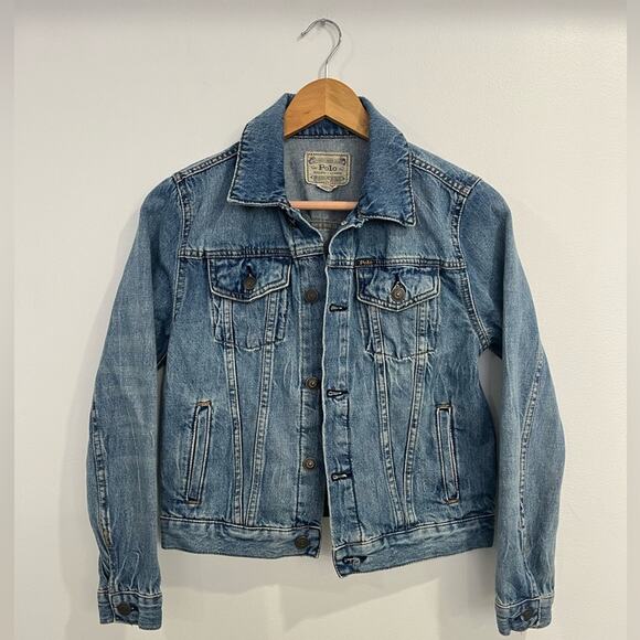 Polo Ralph Lauren Other - Polo Ralph Lauren Denim Girls Trucker Jacket XL 16